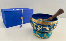 Load image into Gallery viewer, Singing bowl-Blue-Gift Set