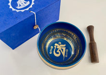Load image into Gallery viewer, Singing bowl-Blue-Gift Set