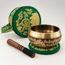 Load image into Gallery viewer, Tibetan Singing Bowl with Buddha & Mantra Carved | Meditation & Sound Healing