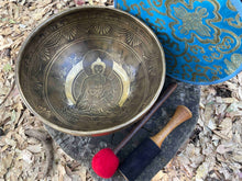 Load image into Gallery viewer, Singing Bowl-22 cm-Buddha-Handmade Healing Gift Set