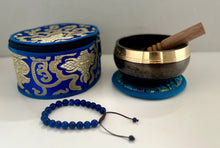 Load image into Gallery viewer, Singing bowl-Lapis Lazuli Healing bracelet Gift Bundle Set