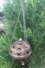 Load image into Gallery viewer, Handmade Copper Incense Burner Set with 25 Natural Cone Incense – Meditation Bundle
