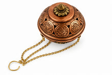 Load image into Gallery viewer, Handmade Copper Incense Burner Set with 25 Natural Cone Incense – Meditation Bundle