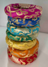 Load image into Gallery viewer, Ring Silk Cushion for Singing bowl-7 Chakras Bundle pack-Handcrafted