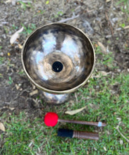 Load image into Gallery viewer, Double Chalice Handmade Singing Bowl- Seven Metal Meditation Bowl