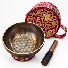 Load image into Gallery viewer, Singing Bowl-Flower of Life Meditation bowl-Handmade-20.5 cm