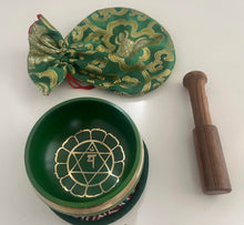 Load image into Gallery viewer, Meditation Gift Set | Singing Bowl, Green Aventurine Crystal Tree Bundle | Sound Healing Gift