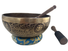 Load image into Gallery viewer, Singing Bowl-Handmade-20 cm-Sacred Geometry Etched