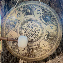 Load image into Gallery viewer, Flower Of Life Gong-Percussion Instrument-40 cm-Sacred Geometry