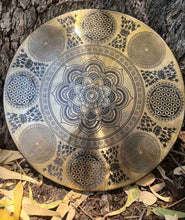 Load image into Gallery viewer, Gong-Percussion Instrument-46 cm-Sacred Geometry-Flower Of Life Gong