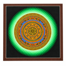 Load image into Gallery viewer, Tibetan Mandala Thangka Painting 14x14 Inch | Handmade Spiritual Wall Art | Meditation & Yoga Decor | Buddhist Inspired Home Decor