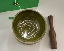 Load image into Gallery viewer, Singing Bowl for Sound Healing-Tibetan Bestseller Green Gift Set