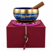 Load image into Gallery viewer, 10 cm Tibetan Singing Bowl Purple Gift Set – Meditation, Sound Healing & Mindfulness