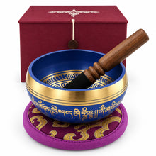 Load image into Gallery viewer, 10 cm Tibetan Singing Bowl Purple Gift Set – Meditation, Sound Healing & Mindfulness