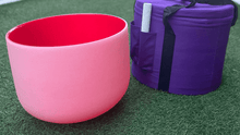 Load image into Gallery viewer, ROOT Chakra-C Note-12 inch-Crystal Singing bowl with Carry bag