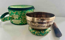 Load image into Gallery viewer, Singing Bowl Gift Set-Wisdom Eyes Handmade Meditation Bowl-15 cm