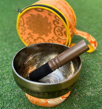 Load image into Gallery viewer, Singing Bowl Gift Set-Handmade Meditation Bowl-15 cm-Chakra Healing Bowl