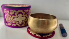 Load image into Gallery viewer, Singing bowl-14 cm-Om Carved