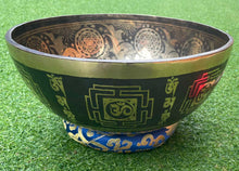 Load image into Gallery viewer, Singing Bowl-31 cm-Flower Of Life-Handmade Healing bowl-Meditation bowl-Handmade in Nepal