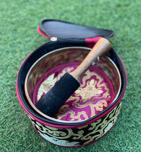 Load image into Gallery viewer, Singing Bowl Gift Set-Healing Sound bowl-Handmade-16 cm