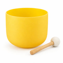 Load image into Gallery viewer, Crystal Singing bowl with Carry Bag-Solar Plexus Chakra-8 inch