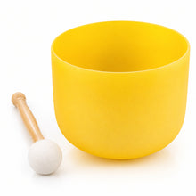 Load image into Gallery viewer, Crystal Singing bowl with Carry Bag-Solar Plexus Chakra-8 inch