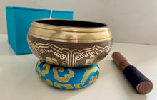 Load image into Gallery viewer, Singing Bowl-11 cm-Buddha Carved-Tibetan Mantras