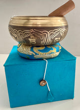Load image into Gallery viewer, Singing Bowl-11 cm-Buddha Carved-Tibetan Mantras