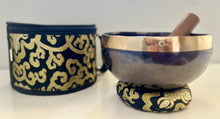 Load image into Gallery viewer, Singing Bowl with Carry Bag-Handmade Meditation bowl-16 cm