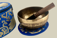 Load image into Gallery viewer, Singing Bowl Gift Set-Handmade Meditation Bowl-15 cm-Chakra Healing Bowl