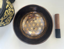 Load image into Gallery viewer, Singing Bowl with Carry Bag-Handmade Meditation bowl-16 cm