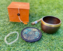 Load image into Gallery viewer, Singing bowl-Clear Quartz Crystal Healing bracelet Gift Bundle Set
