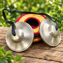 Load image into Gallery viewer, 7 cm Tibetan Tingsha Bell – Traditional Meditation & Sound Healing Cymbals
