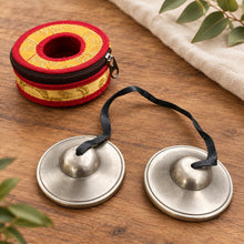 Load image into Gallery viewer, 7 cm Tibetan Tingsha Bell – Traditional Meditation & Sound Healing Cymbals
