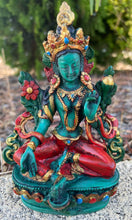 Load image into Gallery viewer, Green Tara Statue-Goddess-Resin Statue
