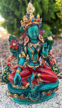 Load image into Gallery viewer, Green Tara Statue-Goddess-Resin Statue
