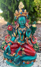 Load image into Gallery viewer, Green Tara Statue-Goddess-Resin Statue