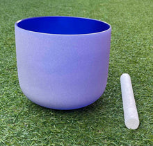 Load image into Gallery viewer, THIRD EYE CHAKRA 7 inch Crystal Singing bowl-Chakra coloured