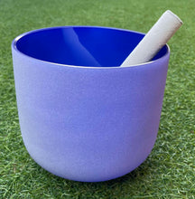 Load image into Gallery viewer, THIRD EYE CHAKRA 7 inch Crystal Singing bowl-Chakra coloured