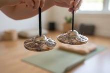 Load image into Gallery viewer, Tingsha bell with a Carry bag-Cymbals-Eight Tibetan Auspicious Symbols