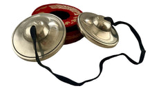 Load image into Gallery viewer, Tingsha bell with brocade silk bag-Tibetan Cymbal