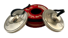 Load image into Gallery viewer, Tingsha bell with brocade silk bag-Tibetan Cymbal