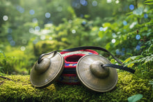 Load image into Gallery viewer, 7 cm Tibetan Tingsha Bell – Traditional Meditation & Sound Healing Cymbals