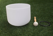 Load image into Gallery viewer, CROWN CHAKRA 8 inch Crystal Singing bowl