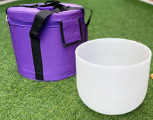Load image into Gallery viewer, HEART CHAKRA 8 inch Crystal Singing bowl with Carry Bag