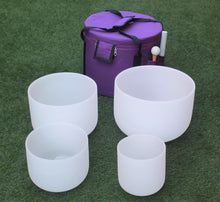 Load image into Gallery viewer, crystal singing bowls chakra set