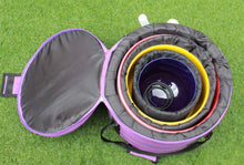 Load image into Gallery viewer, Set of 7 Crystal Singing Bowls in Carry Bags-Chakra Coloured-Pure Quartz-432 Hz