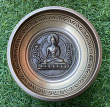 Load image into Gallery viewer, Singing Bowl-11 cm-Buddha Carved-Tibetan Mantras