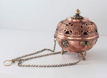 Load image into Gallery viewer, Incense Burner-Copper-Crafted-Large