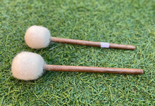 Load image into Gallery viewer, Bundle Pack of 2-Gong Mallets-Small-White-Felted